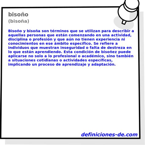 bisoña significado|bisoño bison.